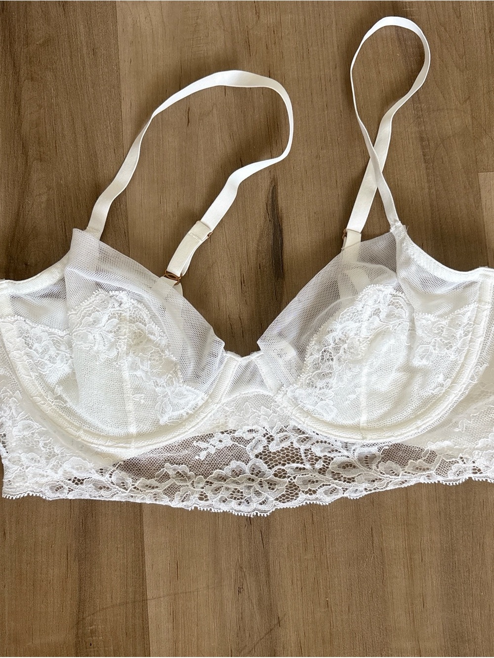 Skarlett Blue Lace Underwire Bra inWhite - Women Intimates & Sleepwear